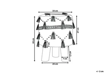Youness Fotpall - Beige - Möbler - Fåtölj & stolar - Pall & puff - Fotpallar