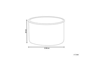 Fotpall Zikria Beige - Beige - Möbler - Fåtölj & stolar - Pall & puff - Sittpuff