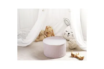 Fotpall Zikria Beige - Beige - Möbler - Fåtölj & stolar - Pall & puff - Sittpuff