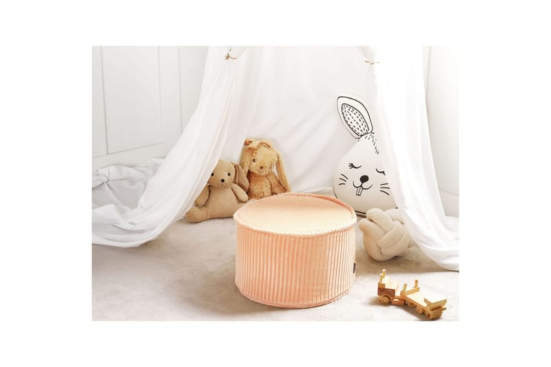 Fotpall Zikria Rosa - Rosa - Möbler - Fåtölj & stolar - Pall & puff - Sittpuff