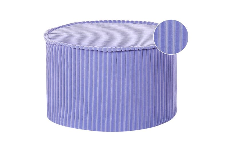 Fotpall Zikria Violett - Violett - Möbler - Fåtölj & stolar - Pall & puff - Sittpuff