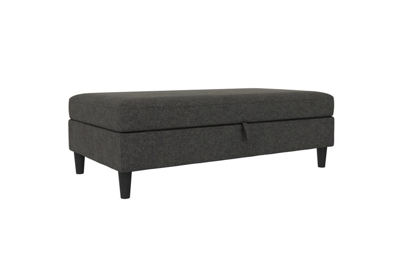Fotpall/pall Hartford Antracit, Linnetyg Utseende (100% Polyester - Antracit, Linnetyg Utseende (100% Polyester - Möbler - Fåtölj & stolar - Pall & puff - Fotpallar