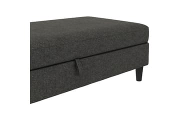 Fotpall/pall Hartford Antracit, Linnetyg Utseende (100% Polyester - Antracit, Linnetyg Utseende (100% Polyester - Möbler - Fåtölj & stolar - Pall & puff - Fotpallar