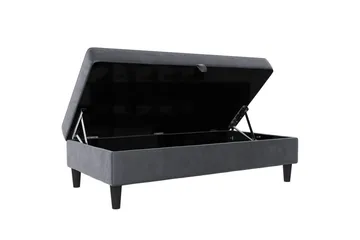 Fotpall/pall Hartford Antracit, Sammet - Antracit, Sammet - Möbler - Fåtölj & stolar - Pall & puff - Fotpallar