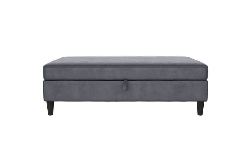 Fotpall/pall Hartford Antracit, Sammet - Antracit, Sammet - Möbler - Fåtölj & stolar - Pall & puff - Fotpallar