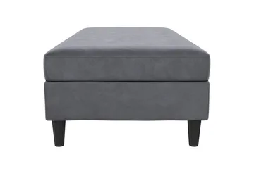Fotpall/pall Hartford Antracit, Sammet - Antracit, Sammet - Möbler - Fåtölj & stolar - Pall & puff - Fotpallar