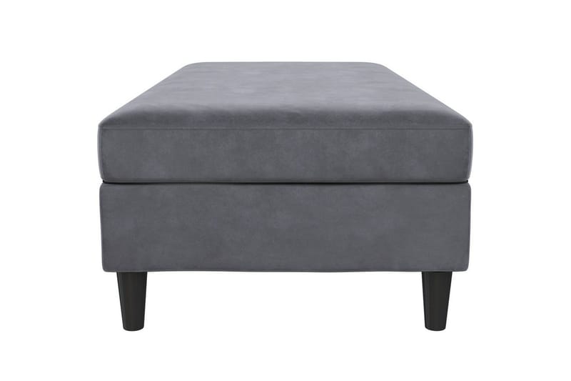 Fotpall/pall Hartford Antracit, Sammet - Antracit, Sammet - Möbler - Fåtölj & stolar - Pall & puff - Fotpallar