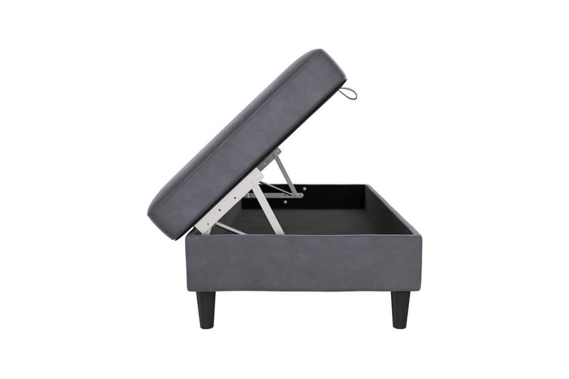 Fotpall/pall Hartford Antracit, Sammet - Antracit, Sammet - Möbler - Fåtölj & stolar - Pall & puff - Fotpallar