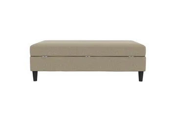 Fotpall/pall Hartford Brun, Linnetyg Utseende (100% Polyester - Brun, Linnetyg Utseende (100% Polyester - Möbler - Fåtölj & stolar - Pall & puff - Fotpallar