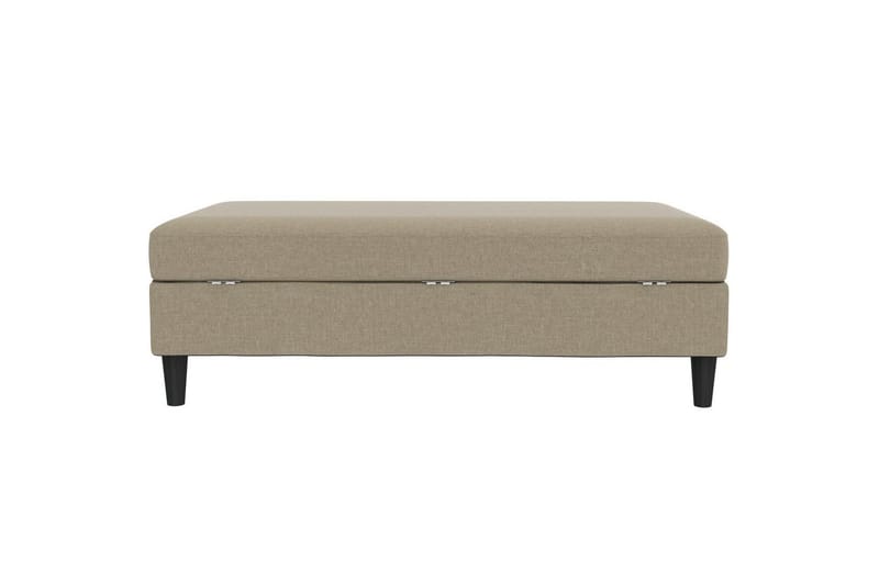 Fotpall/pall Hartford Brun, Linnetyg Utseende (100% Polyester - Brun, Linnetyg Utseende (100% Polyester - Möbler - Fåtölj & stolar - Pall & puff - Fotpallar