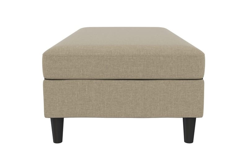 Fotpall/pall Hartford Brun, Linnetyg Utseende (100% Polyester - Brun, Linnetyg Utseende (100% Polyester - Möbler - Fåtölj & stolar - Pall & puff - Fotpallar