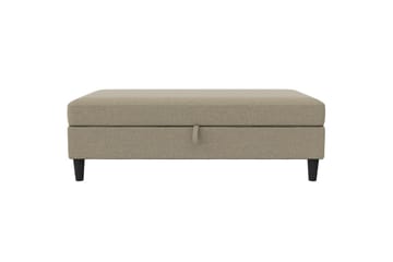 Fotpall/pall Hartford Brun, Linnetyg Utseende (100% Polyester - Brun, Linnetyg Utseende (100% Polyester - Möbler - Fåtölj & stolar - Pall & puff - Fotpallar