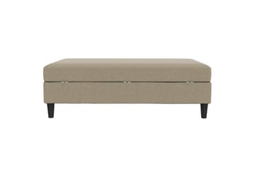 Fotpall/pall Hartford Brun, Linnetyg Utseende (100% Polyester - Brun, Linnetyg Utseende (100% Polyester - Möbler - Fåtölj & stolar - Pall & puff - Fotpallar