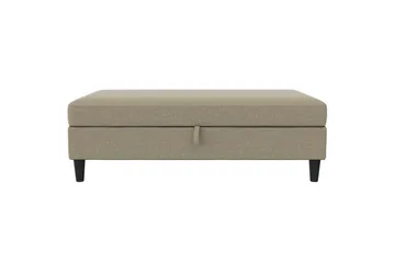 Fotpall/pall Hartford Brun, Linnetyg Utseende (100% Polyester - Brun, Linnetyg Utseende (100% Polyester - Möbler - Fåtölj & stolar - Pall & puff - Fotpallar