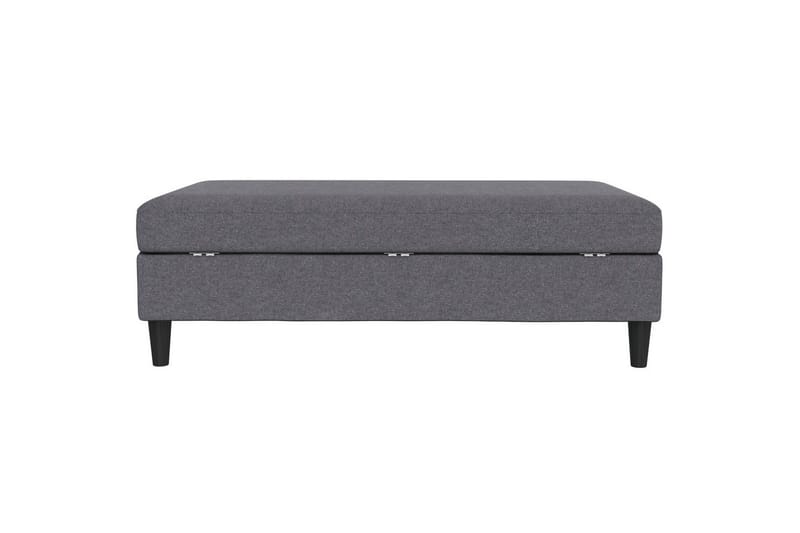 Fotpall/pall Hartford Grå, Linnetyg Utseende (100% Polyester - Grå, Linnetyg Utseende (100% Polyester - Möbler - Fåtölj & stolar - Pall & puff - Fotpallar
