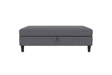 Fotpall/pall Hartford Grå, Linnetyg Utseende (100% Polyester - Grå, Linnetyg Utseende (100% Polyester - Möbler - Fåtölj & stolar - Pall & puff - Fotpallar