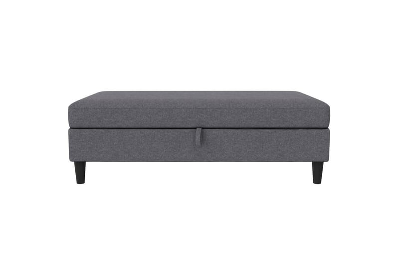 Fotpall/pall Hartford Grå, Linnetyg Utseende (100% Polyester - Grå, Linnetyg Utseende (100% Polyester - Möbler - Fåtölj & stolar - Pall & puff - Fotpallar