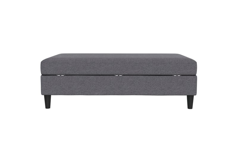 Fotpall/pall Hartford Grå, Linnetyg Utseende (100% Polyester - Grå, Linnetyg Utseende (100% Polyester - Möbler - Fåtölj & stolar - Pall & puff - Fotpallar