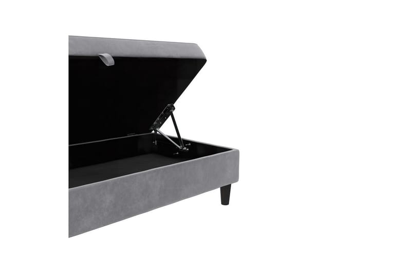 Fotpall/pall Hartford Grå, Sammet - Grå, Sammet - Möbler - Fåtölj & stolar - Pall & puff - Fotpallar