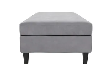 Fotpall/pall Hartford Grå, Sammet - Grå, Sammet - Möbler - Fåtölj & stolar - Pall & puff - Fotpallar