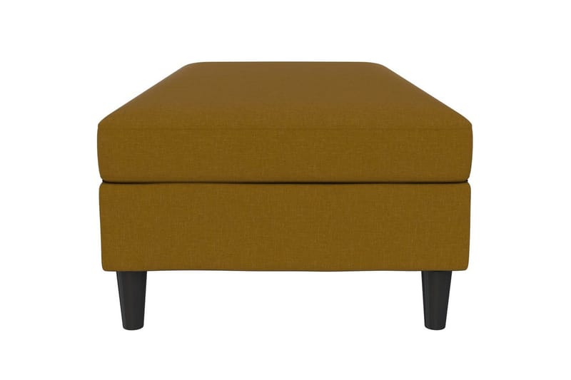 Fotpall/pall Hartford Gul, Linnetyg Utseende (100% Polyester - Gul, Linnetyg Utseende (100% Polyester - Möbler - Fåtölj & stolar - Pall & puff - Fotpallar