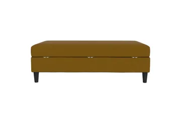 Fotpall/pall Hartford Gul, Linnetyg Utseende (100% Polyester - Gul, Linnetyg Utseende (100% Polyester - Möbler - Fåtölj & stolar - Pall & puff - Fotpallar