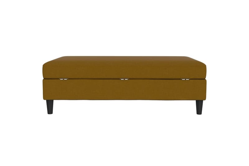 Fotpall/pall Hartford Gul, Linnetyg Utseende (100% Polyester - Gul, Linnetyg Utseende (100% Polyester - Möbler - Fåtölj & stolar - Pall & puff - Fotpallar