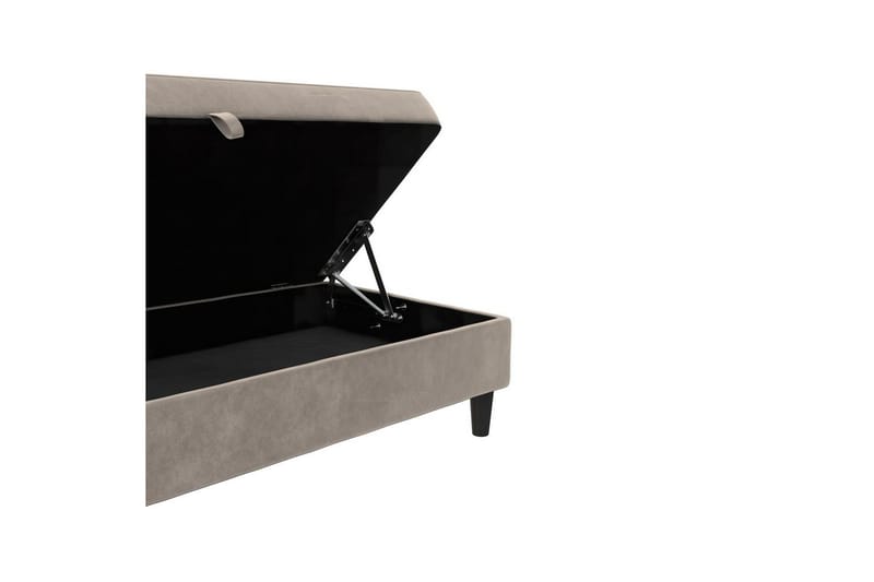 Fotpall/pall Hartford Taupe, Sammet - Taupe, Sammet - Möbler - Fåtölj & stolar - Pall & puff - Fotpallar