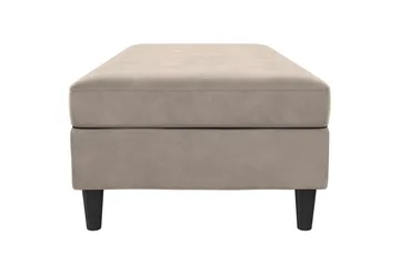 Fotpall/pall Hartford Taupe, Sammet - Taupe, Sammet - Möbler - Fåtölj & stolar - Pall & puff - Fotpallar