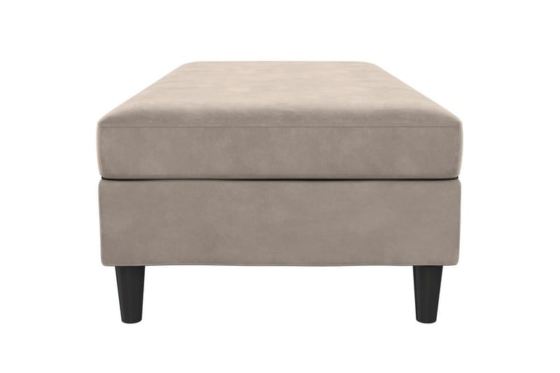 Fotpall/pall Hartford Taupe, Sammet - Taupe, Sammet - Möbler - Fåtölj & stolar - Pall & puff - Fotpallar