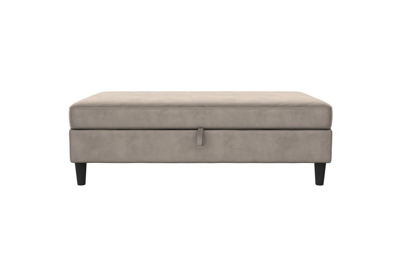 Fotpall/pall Hartford Taupe, Sammet - Taupe, Sammet - Möbler - Fåtölj & stolar - Pall & puff - Fotpallar