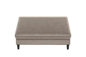 Fotpall/pall Hartford Taupe, Sammet - Taupe, Sammet - Möbler - Fåtölj & stolar - Pall & puff - Fotpallar