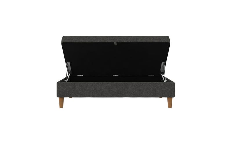 Fotpall/pall Lilly Antracit, Linne - Antracit, Linne - Möbler - Fåtölj & stolar - Pall & puff - Fotpallar