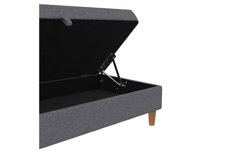 Fotpall/pall Lilly Ljusgrå, Linne - Ljusgrå, Linne - Möbler - Fåtölj & stolar - Pall & puff - Fotpallar