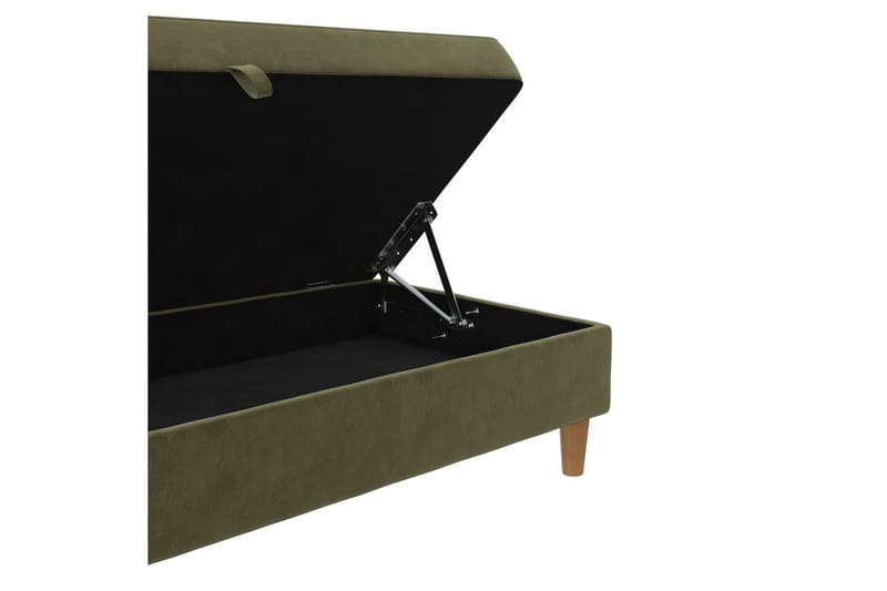 Fotpall/pall Lilly Olivgrön, Sammet/Trä/Plast - Olivgrön, Sammet/Trä/Plast - Möbler - Fåtölj & stolar - Pall & puff - Fotpallar