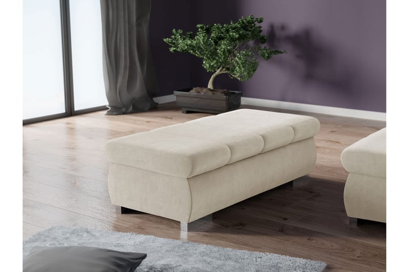 Gamal Fotpall 60 cm - Beige - Möbler - Fåtölj & stolar - Pall & puff - Fotpallar