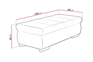 Gamal Fotpall 60 cm - Beige - Möbler - Fåtölj & stolar - Pall & puff - Fotpallar