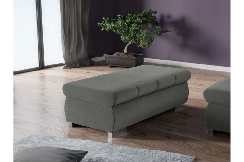 Gamal Fotpall 60 cm - Grå - Möbler - Fåtölj & stolar - Pall & puff - Fotpallar