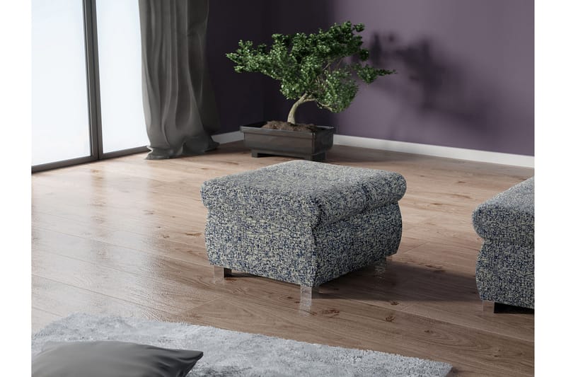 Gamal Fotpall 60 cm - Marinblå - Möbler - Fåtölj & stolar - Pall & puff - Fotpallar