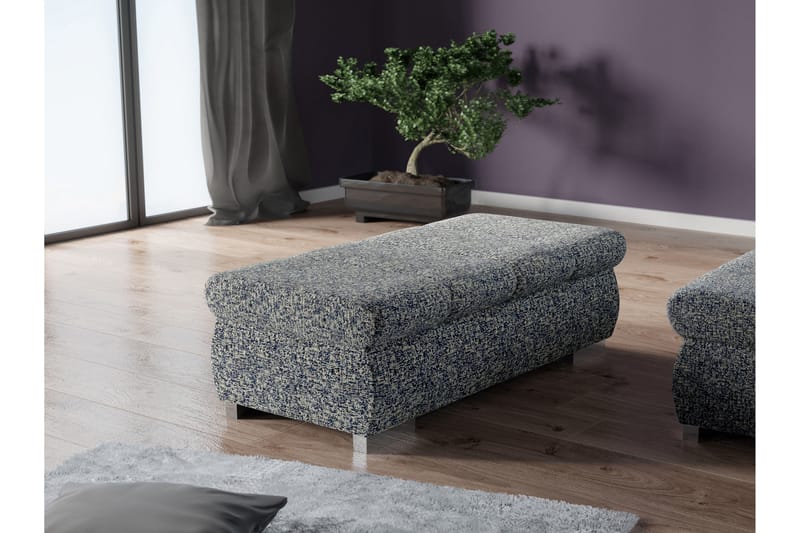 Gamal Fotpall 60 cm - Marinblå - Möbler - Fåtölj & stolar - Pall & puff - Fotpallar