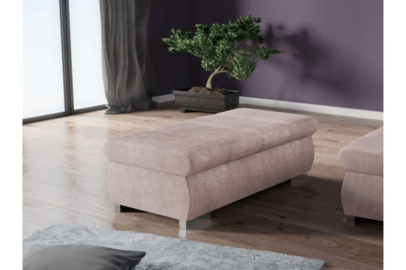 Gamal Fotpall 60 cm - Rosa - Möbler - Fåtölj & stolar - Pall & puff - Fotpallar