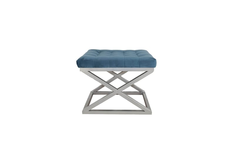 Gillie Sittpuff 40 cm, Silver/Blå