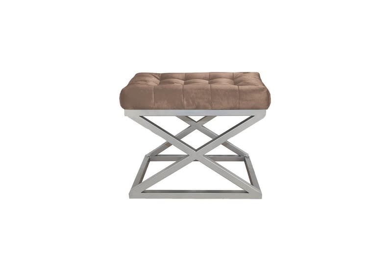 Gillie Sittpuff 40 cm - Silver/Brun - Möbler - Fåtölj & stolar - Pall & puff - Sittpuff