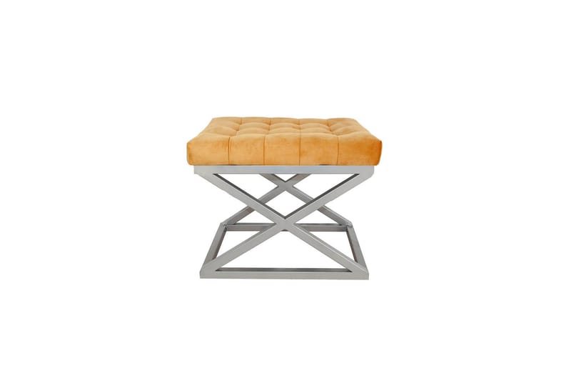 Gillie Sittpuff 40 cm, Silver/Orange