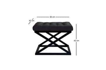 Gillie Sittpuff 40 cm - Svart - Möbler - Fåtölj & stolar - Pall & puff - Sittpuff