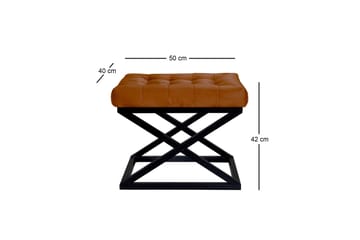 Gillie Sittpuff 40 cm - Svart/Brun - Möbler - Fåtölj & stolar - Pall & puff - Sittpuff