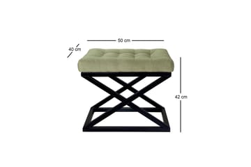 Gillie Sittpuff 40 cm - Svart/Grön - Möbler - Fåtölj & stolar - Pall & puff - Sittpuff