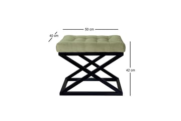 Gillie Sittpuff 40 cm - Svart/Grön - Möbler - Fåtölj & stolar - Pall & puff - Sittpuff