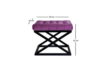 Gillie Sittpuff 40 cm - Svart/Purple - Möbler - Fåtölj & stolar - Pall & puff - Sittpuff