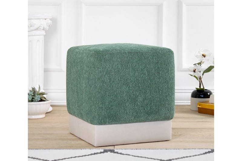 Gladys Sittpuff 45 cm - Grön - Möbler - Fåtölj & stolar - Pall & puff - Sittpuff